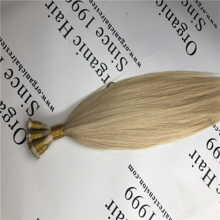 Hand tied weft  hair extension  H76